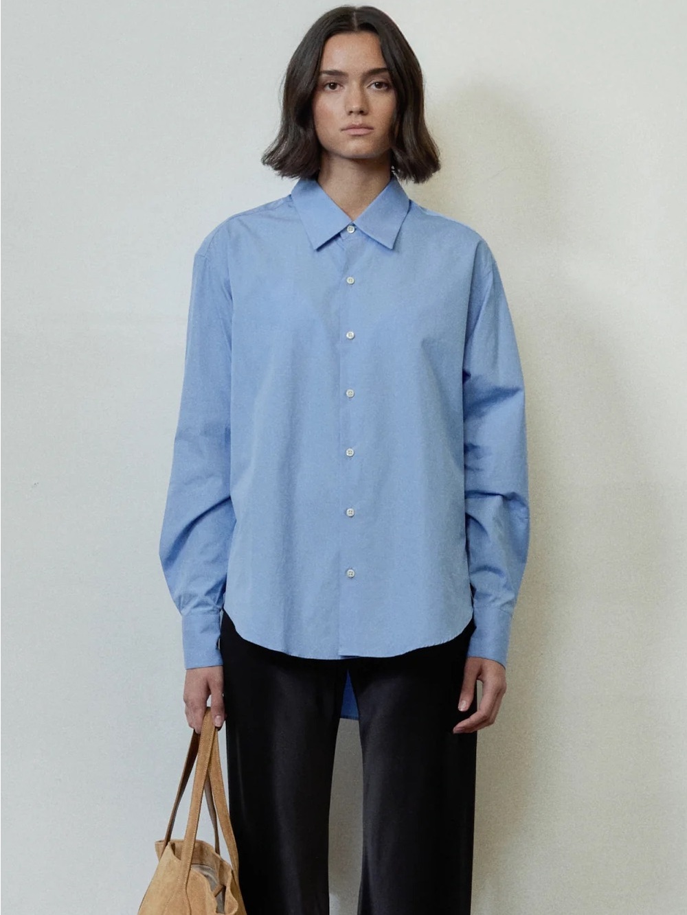 Comme Si La Shirt Classica Cotton in Grecian Blue, Size M